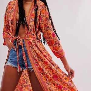 NWT Free People Long Sleeve Kimono Robe